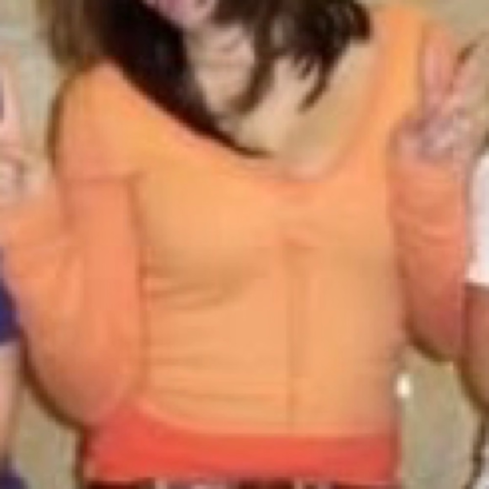 Hollister orange sweater size Medium